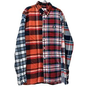 Tommy Hilfiger Lewis Hamilton Flannel Mens L Plaid Shirt Formula 1 F1 Motorsport